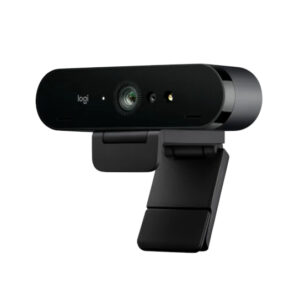 Logitech Brio 4K webcam, live streaming camera with 4K resolution Two omnidirectional integrated microphones, plug-and-play via USB-A or USB-C, Abde