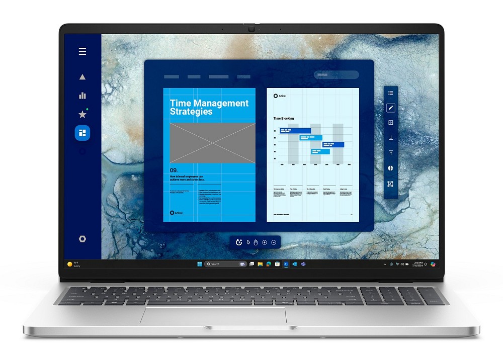 Dell Pro 16 PC16250, 16" WUXGA IPS, Intel Core Ultra 7 255U, 16 GB, 512 GB SSD, Intel Graphics, Windows 11 Pro