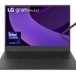 LG gram Pro 16 2-in-1, 16-inch OLED touch, Intel Core Ultra 7 255H, 16 GB, 1 TB SSD, Intel Arc 140T, Windows 11 Pro