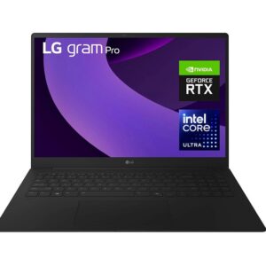 LG gram Pro 16 – 16″, Intel Core Ultra 7 255H, 32 GB RAM, 2 TB SSD, NVIDIA RTX 5050, Windows 11 Home