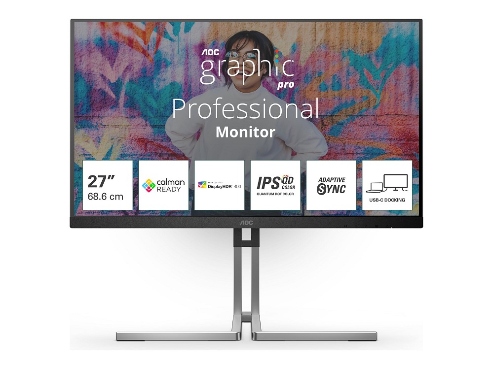AOC Q27U3CV – Graphic Pro Series – LED monitor – 68.6 cm (27″)